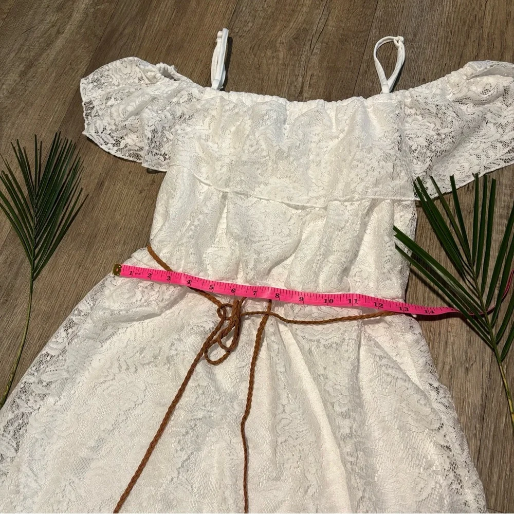 Bailey Blue White Lace Dress - Picture 6 of 9